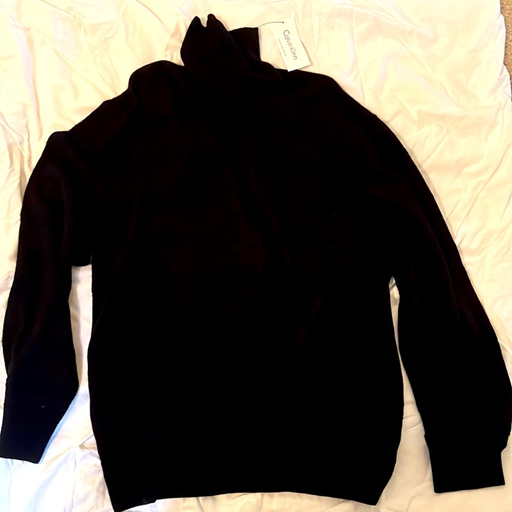 Men’s black XL Calvin Klein Turtle neck sweater(brand new)